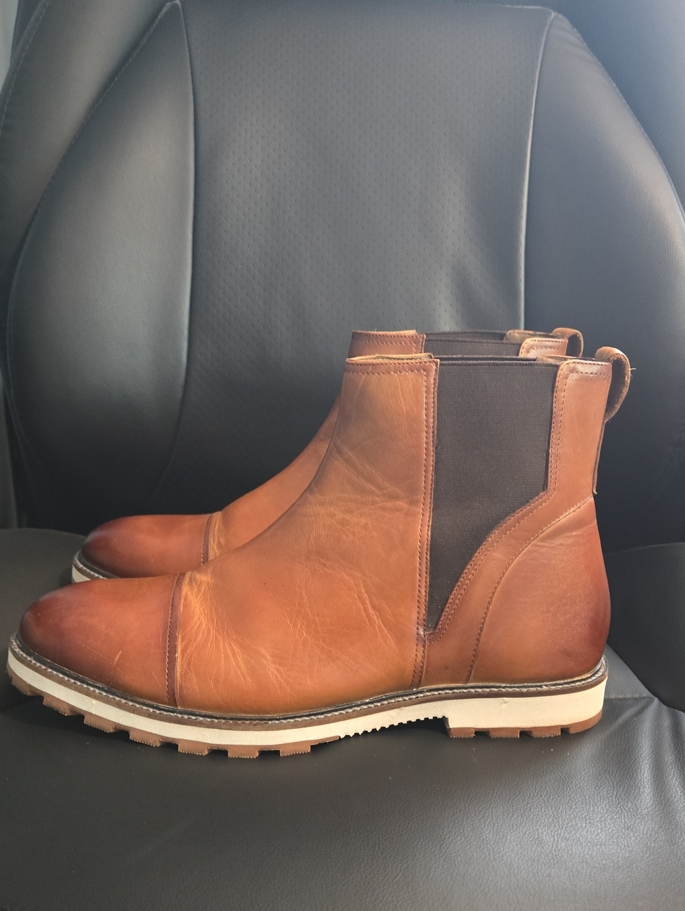 Men's Thomas & Vine Jaylon Chelsea Boots - Brown Leather